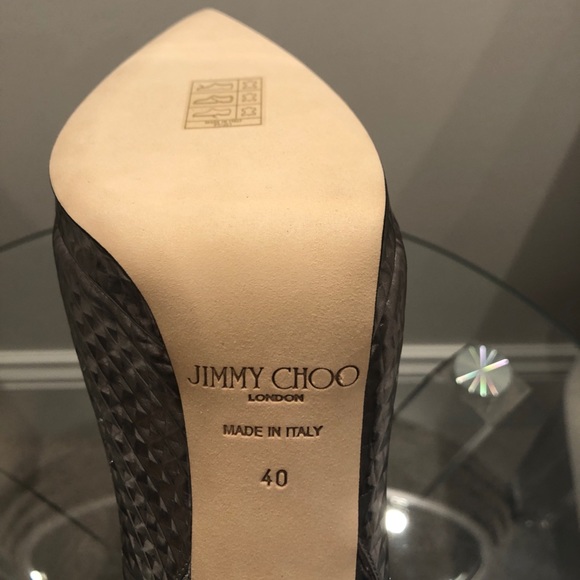 NEW Jimmy Choo Cubed Mirror Leather Shoes - Picture 3 of 8